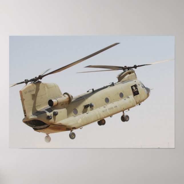 CH-47 Chinook Helicopter Poster (Front)