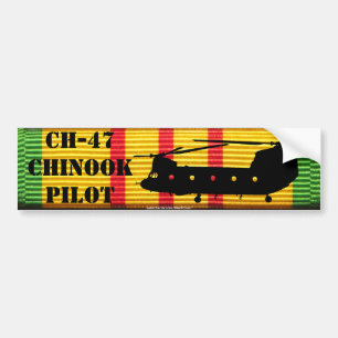 CH-47 Chinook Pilot VSM Ribbon Bumper Sticker