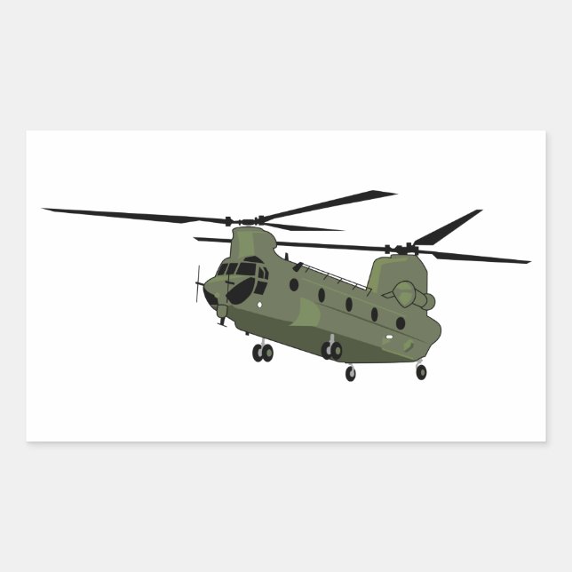 CH-47 Chinook Rectangular Sticker (Front)