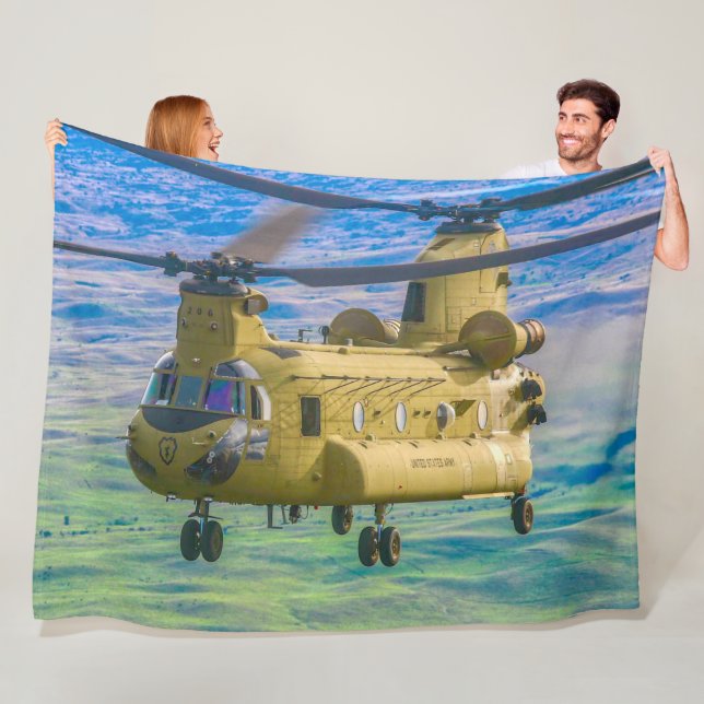 CH-47F CHINOOK FLEECE BLANKET (In Situ)