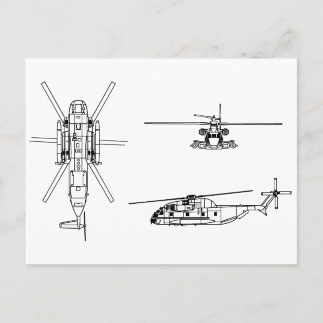 CH-53 Sea Stallion Postcard (Front)