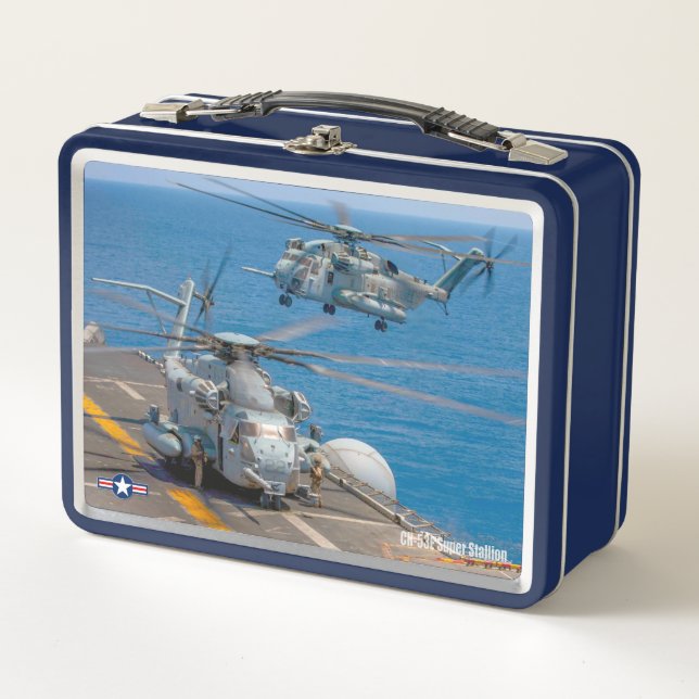CH-53E SUPER STALLION METAL LUNCH BOX (Front)