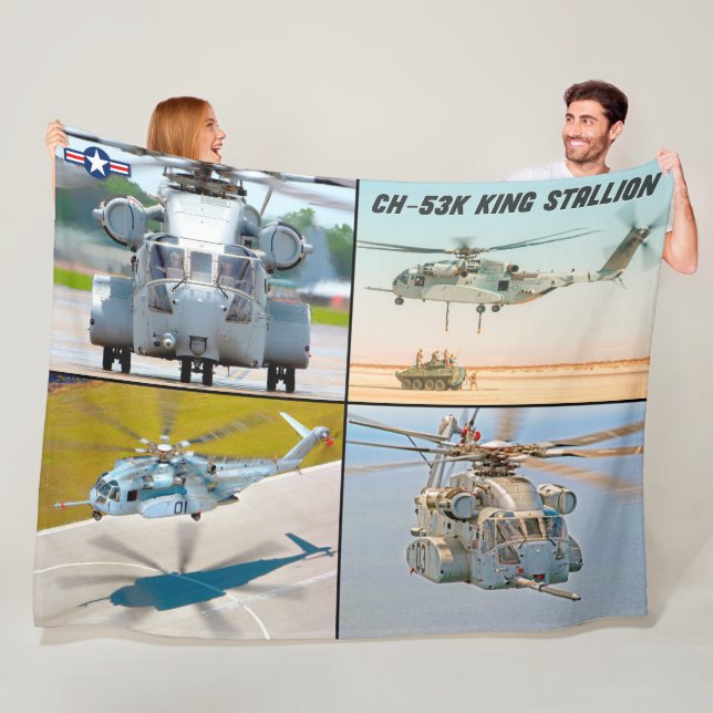 CH-53K KING STALLION FLEECE BLANKET (In Situ)