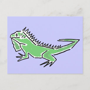 CH- Awesome Iguana Postcard