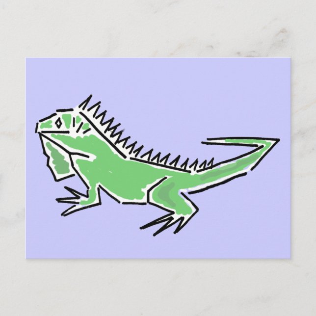 CH- Awesome Iguana Postcard (Front)
