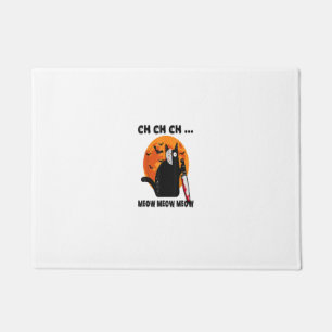 Ch Ch Ch Meow Meow Meow Funny Cat Doormat