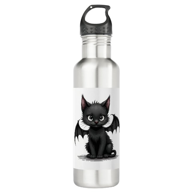 Ch Ch Ch Meow Meow Scary Friday Costume Halloween  710 Ml Water Bottle (Front)