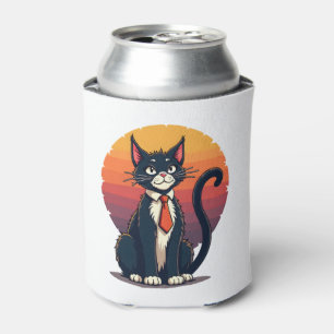 Ch Ch Ch Meow Meow Scary Halloween Costume Cat T-S Can Cooler