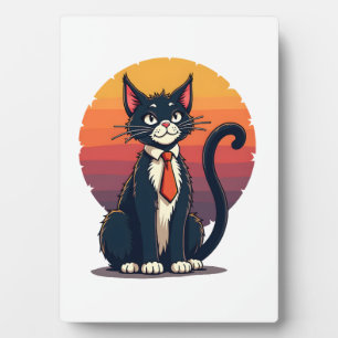 Ch Ch Ch Meow Meow Scary Halloween Costume Cat T-S Plaque