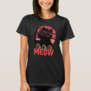 Ch Ch Ch Meow Scary Halloween Cat Horror Slasher K T-Shirt