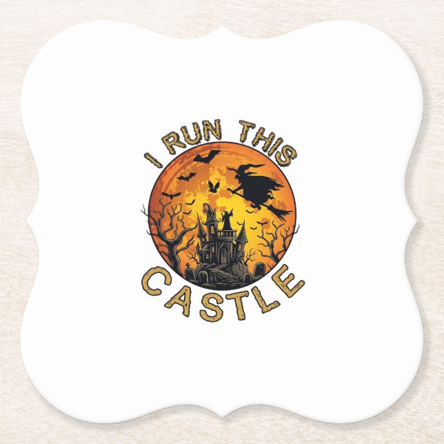 Ch Meow Halloween Haunted Castle (2)_1 Paper Coaster (Front)