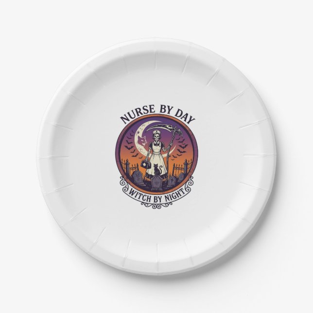 Ch Meow Halloween Haunted Castle (3)_1 Paper Plate (Front)