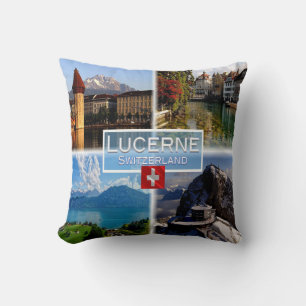 CH Switzerland - Lucerne - Chapel Bridge - Old Tow Cushion