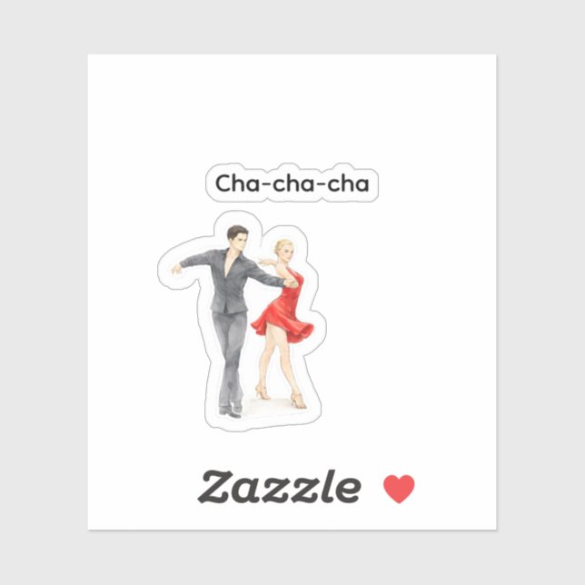 Cha-cha-cha sticker (Sheet)