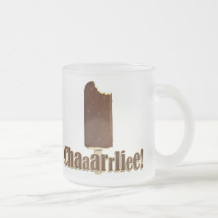 Chaaarrliee! Frosted Glass Coffee Mug
