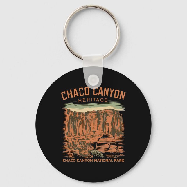 Chaco Canyon National Park Pueblo Indian New Mexic Key Ring (Front)