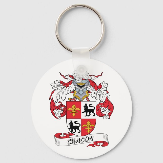Chacon Family Crest Key Ring (Front)