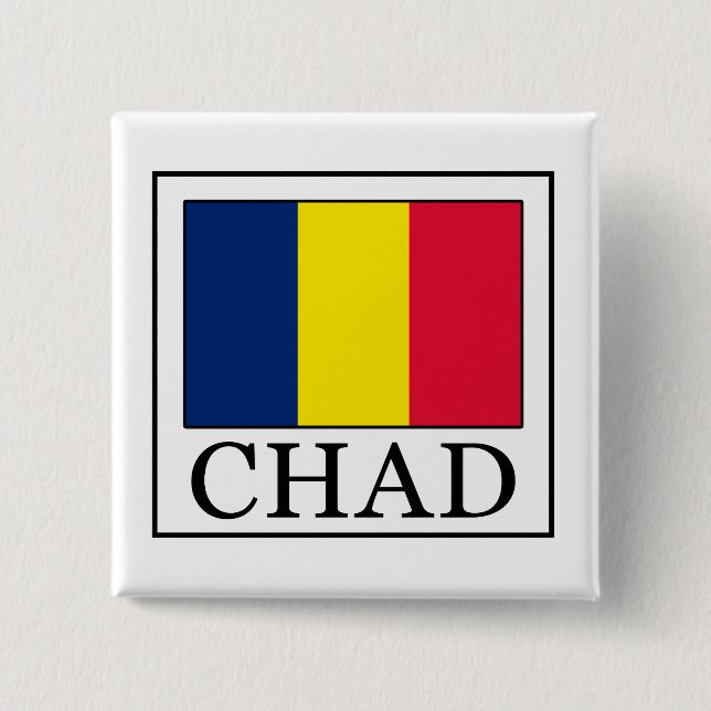 Chad 15 Cm Square Badge (Front)
