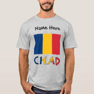 Chad and Chadian Flag Personalised Men's  T-Shirt