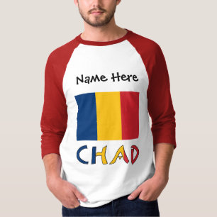 Chad and Chadian Flag Personalised T-Shirt