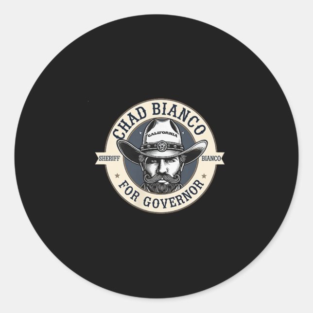 Chad Bianco For Governor 2026  Classic Round Sticker (Front)