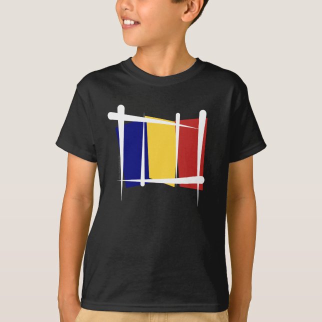Chad Brush Flag T-Shirt (Front)