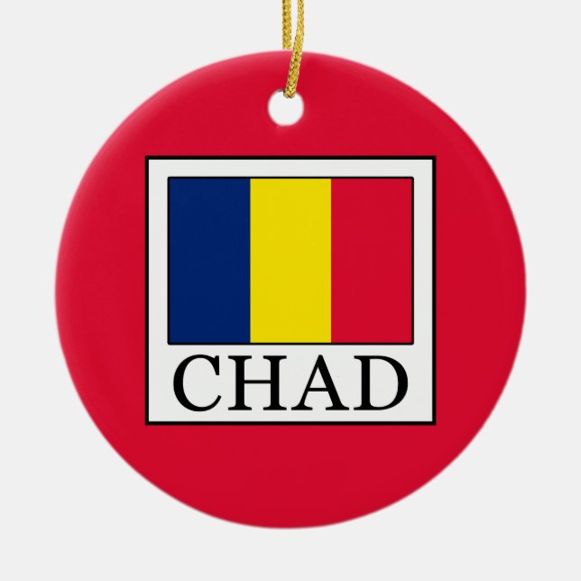 Chad Ceramic Tree Decoration (Front)