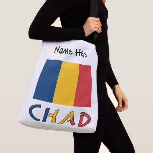 Chad Chadian Flag Black Personalisation Crossbody Bag