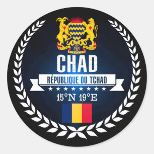 Chad Classic Round Sticker