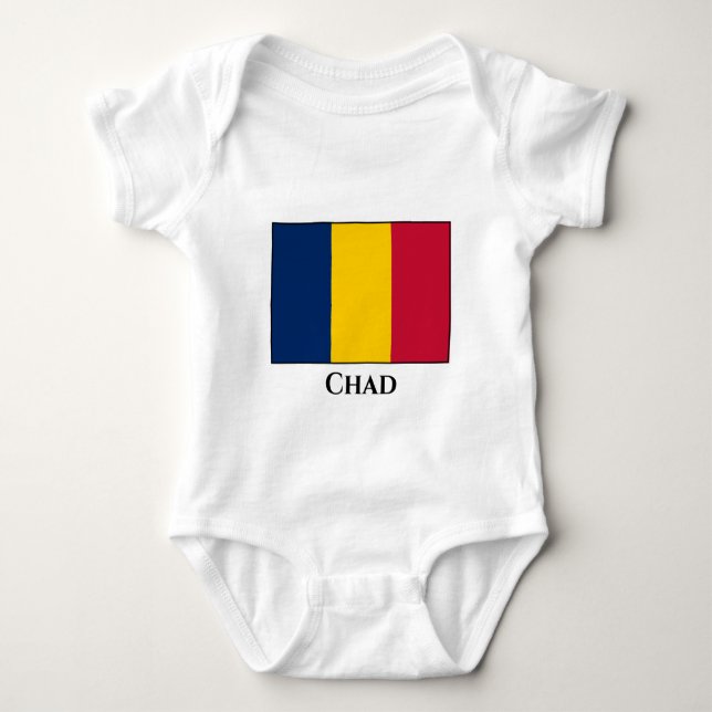 Chad Flag Baby Bodysuit (Front)