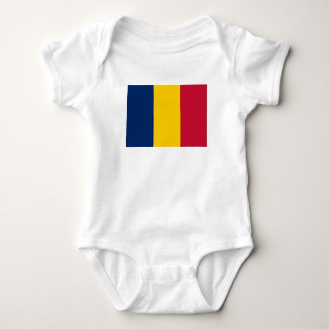 Chad Flag Baby Bodysuit (Front)