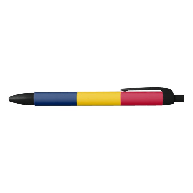 Chad Flag Black Ink Pen (Top)