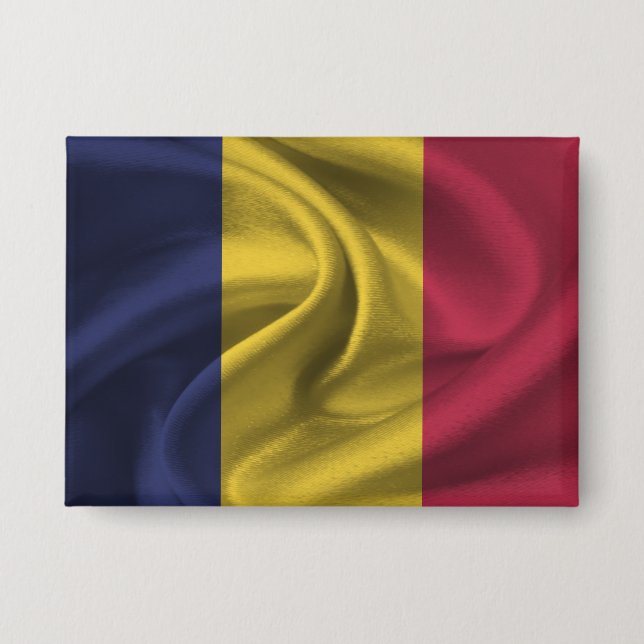Chad Flag Button (Front)