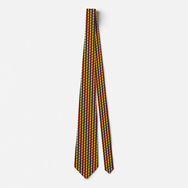 Chad Flag Hearts Tie (Front)