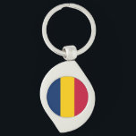 Chad Flag Key Ring<br><div class="desc">Patriotic flag of Chad.</div>