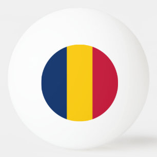 Chad Flag Ping Pong Ball