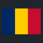 Chad Flag Poster<br><div class="desc">Patriotic flag of Chad.</div>