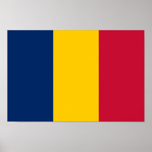 Chad Flag Poster