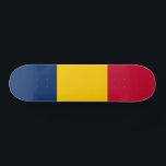 Chad Flag Skateboard<br><div class="desc">Patriotic flag of Chad.</div>