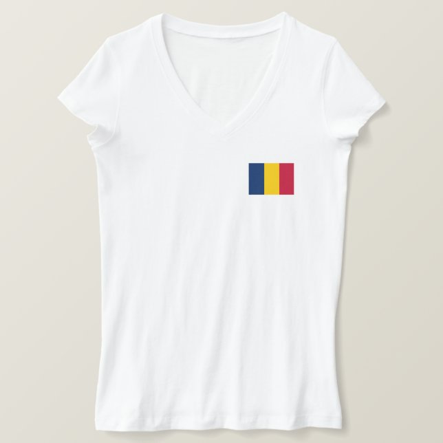 Chad Flag T-Shirt (Design Front)