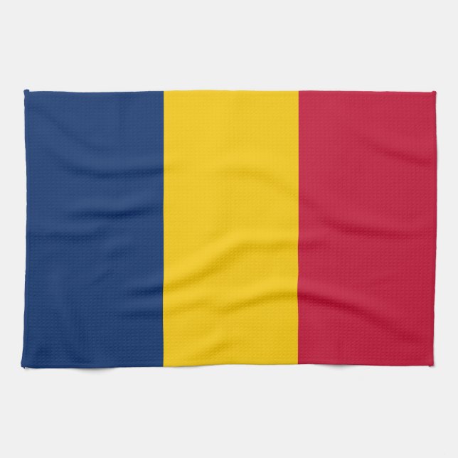 Chad Flag Tea Towel (Horizontal)