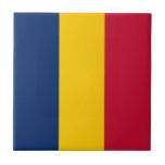 Chad Flag Tile<br><div class="desc">Patriotic flag of Chad.</div>