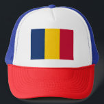 Chad Flag Trucker Hat<br><div class="desc">Patriotic flag of Chad.</div>