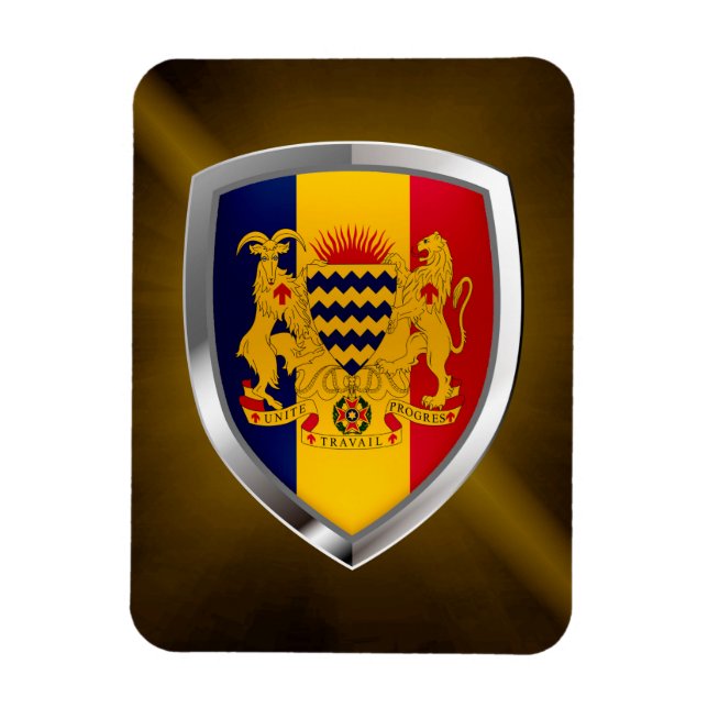 Chad Mettalic Emblem Magnet (Vertical)