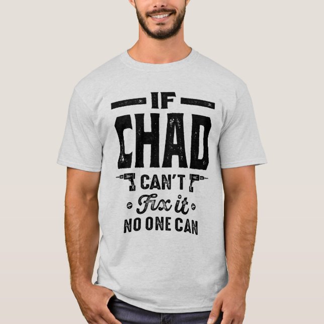 Chad Personalised Name Birthday Gift T-Shirt (Front)