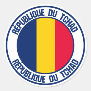 Chad Round Emblem Classic Round Sticker