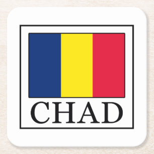 Chad Square Paper Coaster