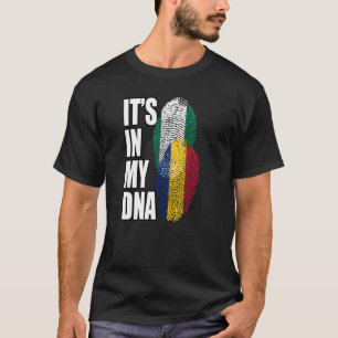 Chadian And Nigerian Mix DNA Flag Heritage T-Shirt