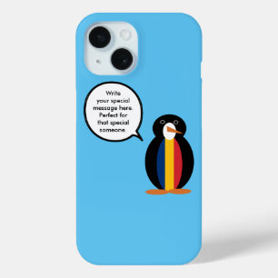 Chadian Flag Wildlife Penguin Personalised Gift iPhone 15 Case