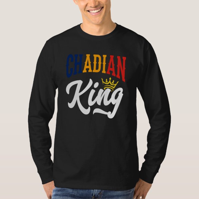 Chadian King Chad Chadian Chad Flag T-Shirt (Front)